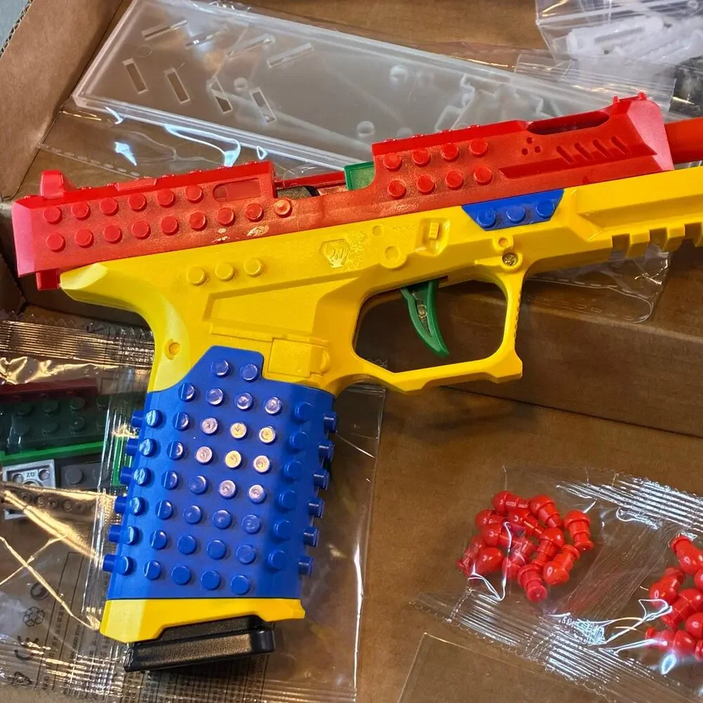 Block Glock Toy Brick Building Kit Pistol DIY Construction Set w/ Targets  Adult